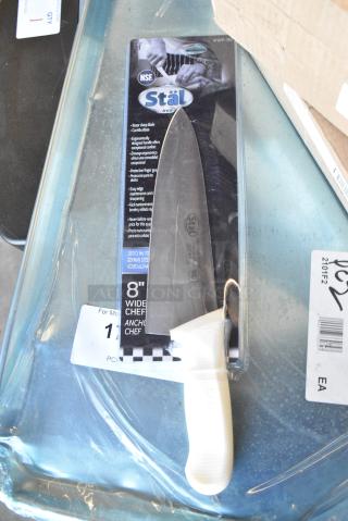 2 BRAND NEW SCRATCH AND DENT! Items Including Stal KWP-80 8" Chef Knives. 2 Times Your Bid!