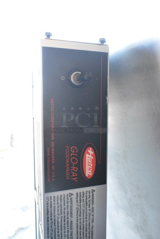 BRAND NEW SCRATCH AND DENT! Hatco GRAH-60 60" Glo-Ray High Wattage Infrared Food Warmer with Toggle Controls, 6" Chains, and S-Hooks. 120 Volts, 1 Phase. - Image 3 of 5
