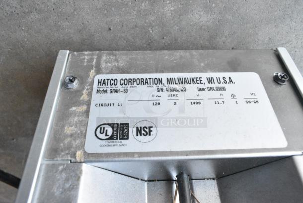 BRAND NEW SCRATCH AND DENT! Hatco GRAH-60 60" Glo-Ray High Wattage Infrared Food Warmer with Toggle Controls, 6" Chains, and S-Hooks. 120 Volts, 1 Phase. - Image 5 of 5
