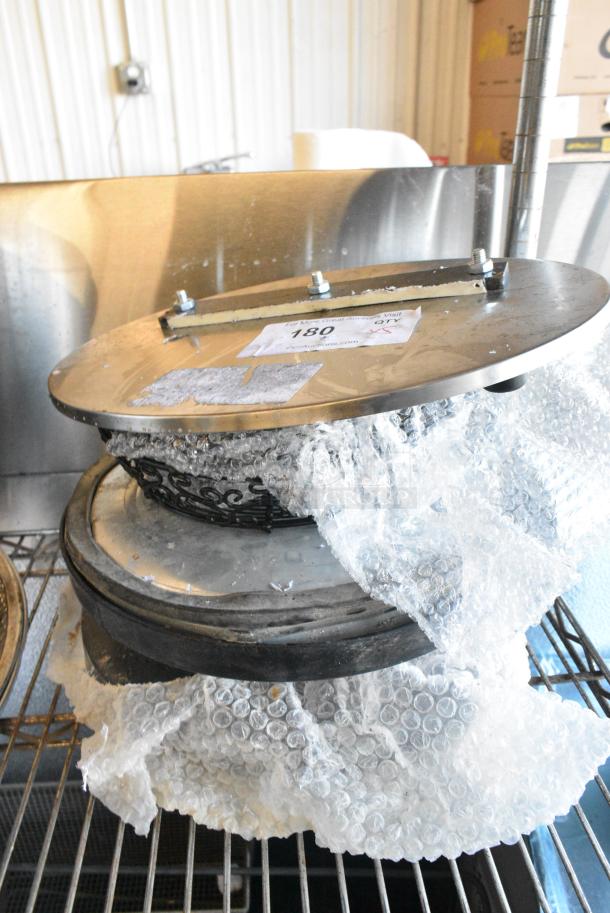5 Various Items Including Metal Baskets and Table Column Base. 5 Times Your Bid! - Image 1 of 6
