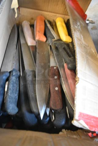 60 SHARPENED Stainless Steel Knives Including Chef Knives. 60 Times Your Bid!
