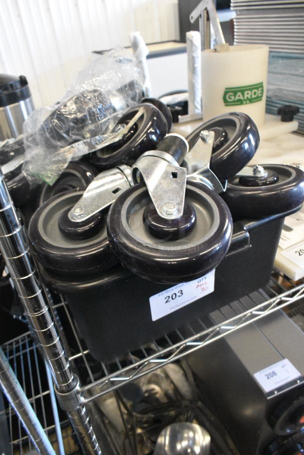 BRAND NEW SCRATCH AND DENT! Lot of 30 Commercial Casters. - Image 2 of 4