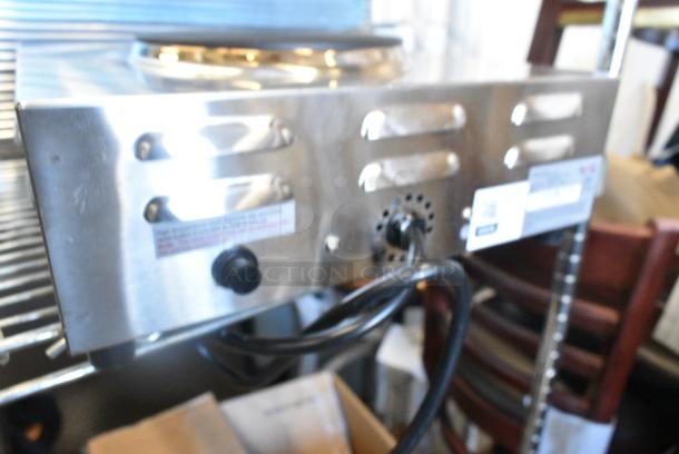 BRAND NEW SCRATCH AND DENT! Avantco 177EB200A Single Burner Solid Top Stainless Steel Portable Electric Hot Plate. 120 Volts, 1 Phase. - Image 4 of 6