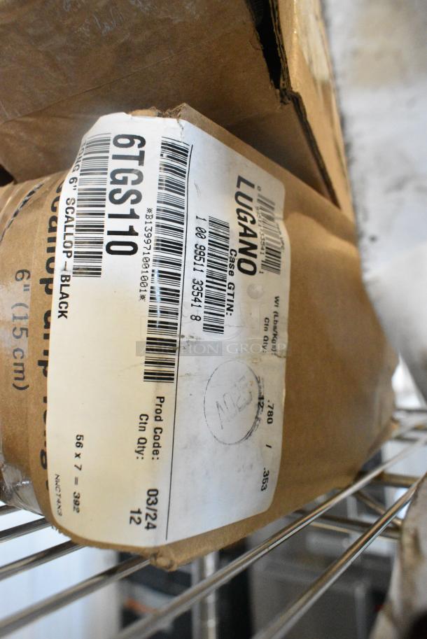 4 BRAND NEW SCRATCH AND DENT! Boxes of Cambro 6TGS110 Black Poly Scallop Grip Tongs. 4 Times Your Bid! - Image 4 of 4