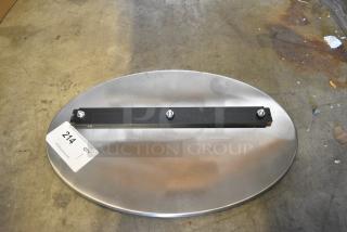 BRAND NEW SCRATCH AND DENT! Oval Metal Piece