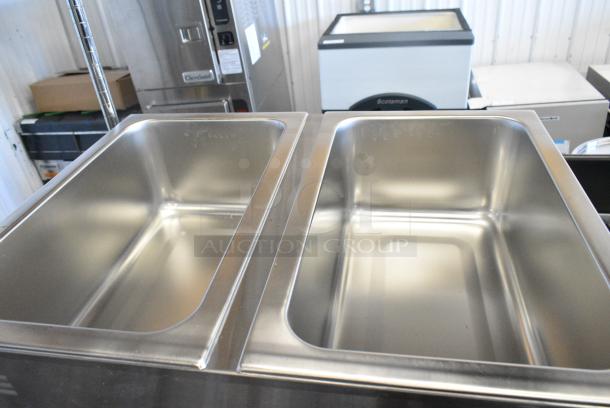 BRAND NEW SCRATCH AND DENT! 2024 Avantco 177FW200D 12" x 20" Full Size Dual Well Electric Countertop Food Warmer with Thermostatic Controls. 120 Volts, 1 Phase. Cannot Test Due To Plug Style - Image 3 of 4