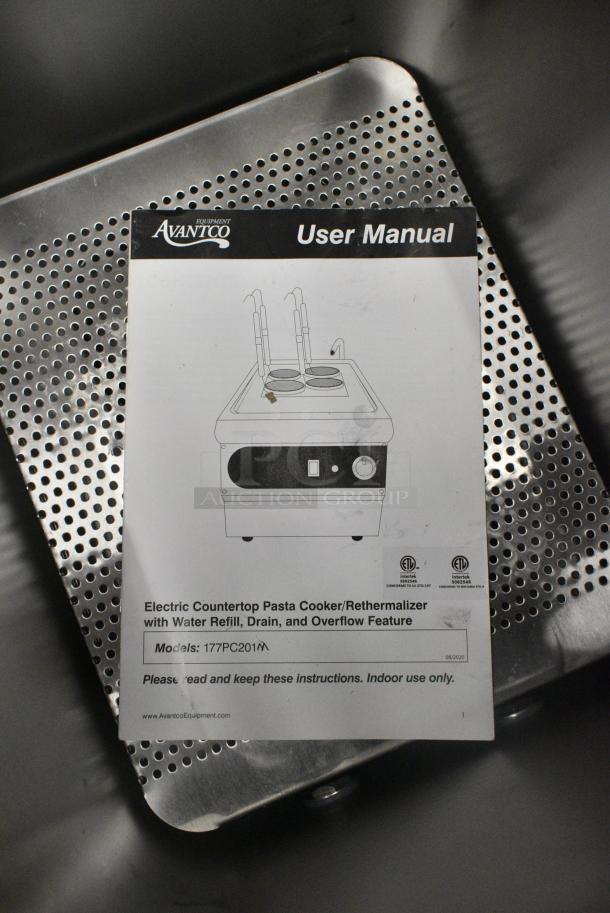 BRAND NEW SCRATCH AND DENT! 2023 Avantco 177PC201M 2.1 Gallon / 8 Liter Electric Countertop Pasta Cooker / Rethermalizer. 208/240 Volts, 1 Phase. - Image 5 of 8