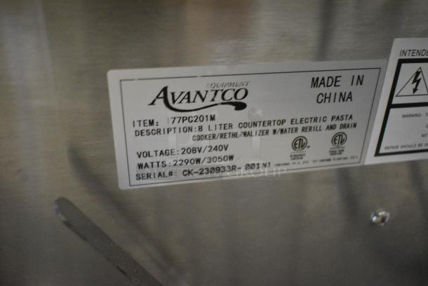 BRAND NEW SCRATCH AND DENT! 2023 Avantco 177PC201M 2.1 Gallon / 8 Liter Electric Countertop Pasta Cooker / Rethermalizer. 208/240 Volts, 1 Phase. - Image 7 of 8