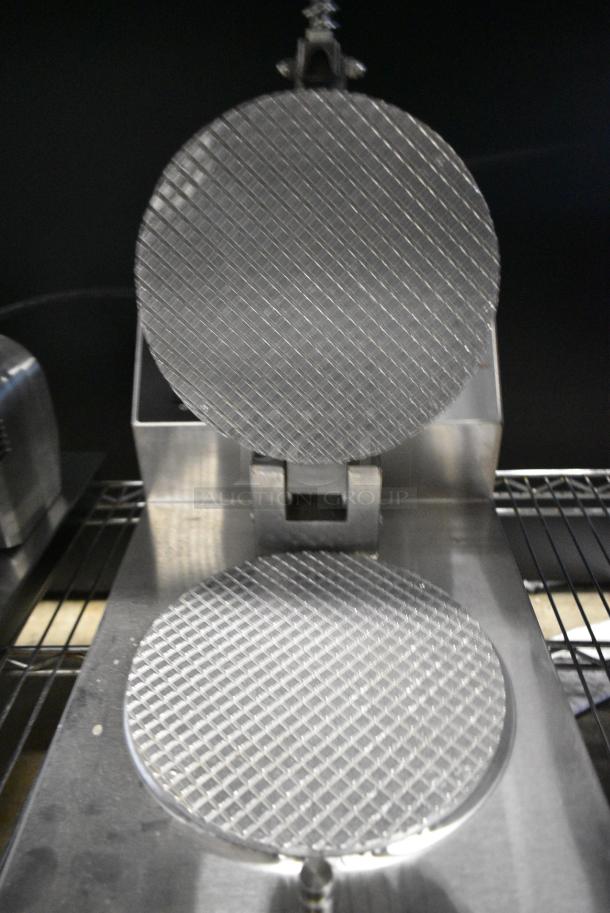 BRAND NEW SCRATCH AND DENT! 2024 Nemco 7030A Stainless Steel Waffle Cone Maker - Single Grid. 120 Volts, 1 Phase. Tested and Working! - Image 5 of 6