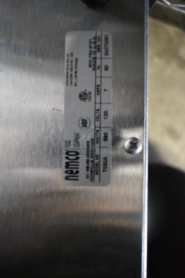 BRAND NEW SCRATCH AND DENT! 2024 Nemco 7030A Stainless Steel Waffle Cone Maker - Single Grid. 120 Volts, 1 Phase. Tested and Working! - Image 6 of 6