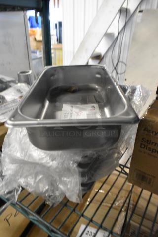 6 BRAND NEW SCRATCH AND DENT! 24713222 Vigor 1/3 Size 2 1/2" Deep Anti-Jam Stainless Steel Steam Table / Hotel Pan - 22 Gauge. 6 Times Your Bid!