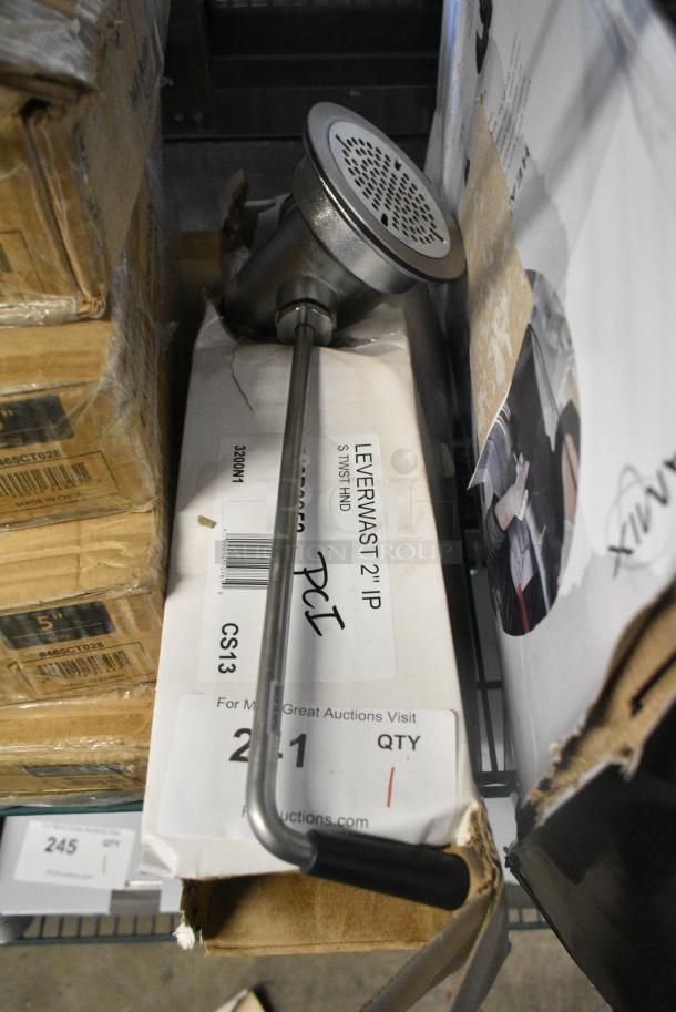 BRAND NEW SCRATCH AND DENT! 510B3952 T&S B-3952 Waste Drain Valve with Twist Handle - 3 1/2" Sink Opening - Image 1 of 5