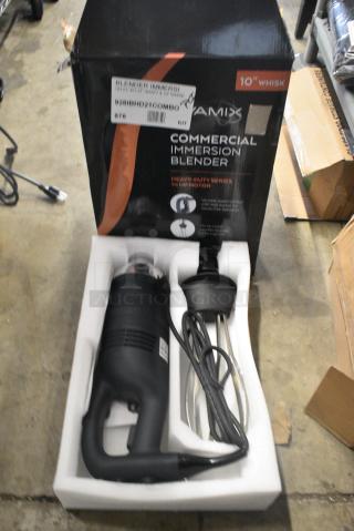 BRAND NEW SCRATCH AND DENT! 928IBHD21COMBO Heavy-Duty 21" Variable Speed Immersion Blender with 10" Whisk. 120 Volts, 1 Phase. Tested and Working!