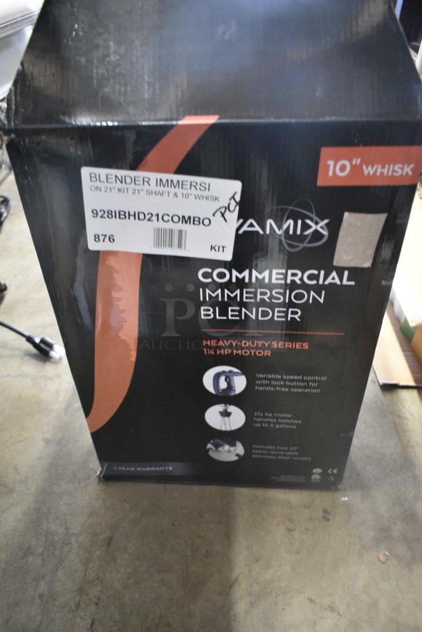 BRAND NEW SCRATCH AND DENT! 928IBHD21COMBO Heavy-Duty 21" Variable Speed Immersion Blender with 10" Whisk. 120 Volts, 1 Phase. Tested and Working! - Image 4 of 6