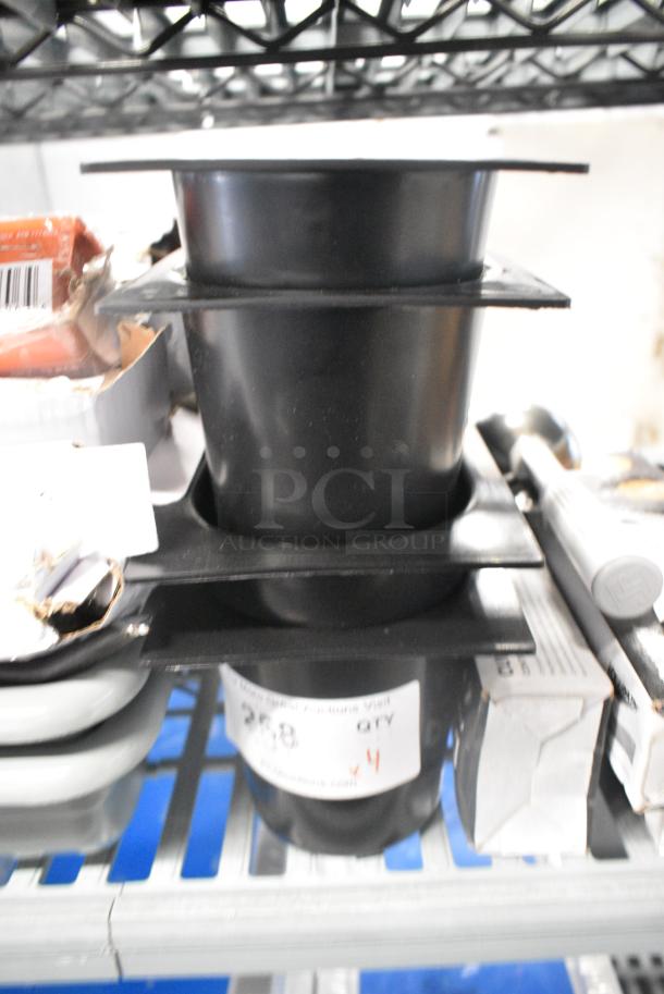 BRAND NEW SCRATCH AND DENT! Lot of 4 Black Poly Bins - Image 1 of 2