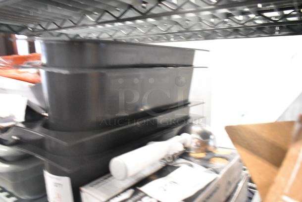 BRAND NEW SCRATCH AND DENT! Lot of 4 Black Poly Bins - Image 2 of 2