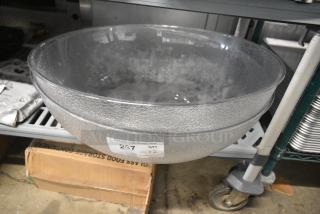 BRAND NEW SCRATCH AND DENT! Lot of 2 Clear Poly Bowls.