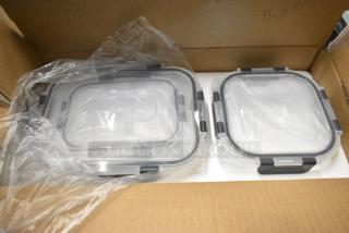 BRAND NEW SCRATCH AND DENT! Lot of Glass Food Storage Containers.