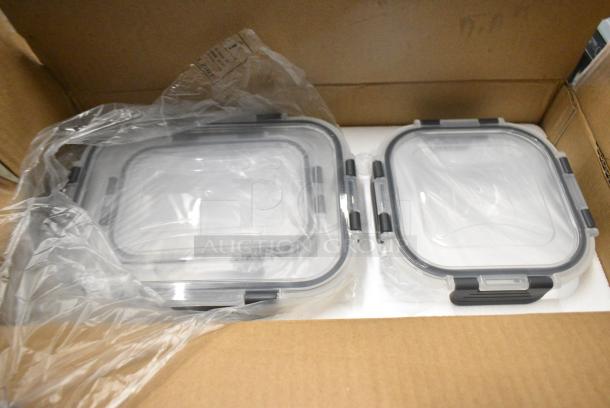 BRAND NEW SCRATCH AND DENT! Lot of Glass Food Storage Containers. - Image 1 of 5