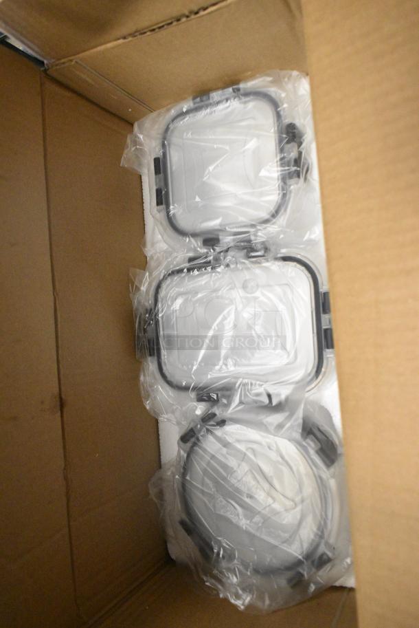 BRAND NEW SCRATCH AND DENT! Lot of Glass Food Storage Containers. - Image 3 of 5