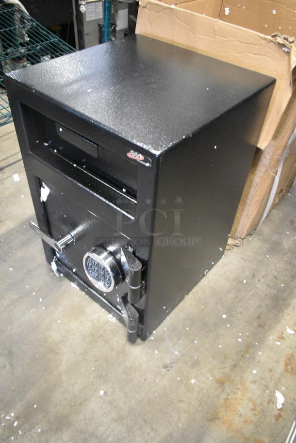 BRAND NEW SCRATCH AND DENT! 911DS202 360 Office Furniture 14" x 14" x 20" Black Steel Depository Safe with Electronic Keypad Lock - Image 3 of 8