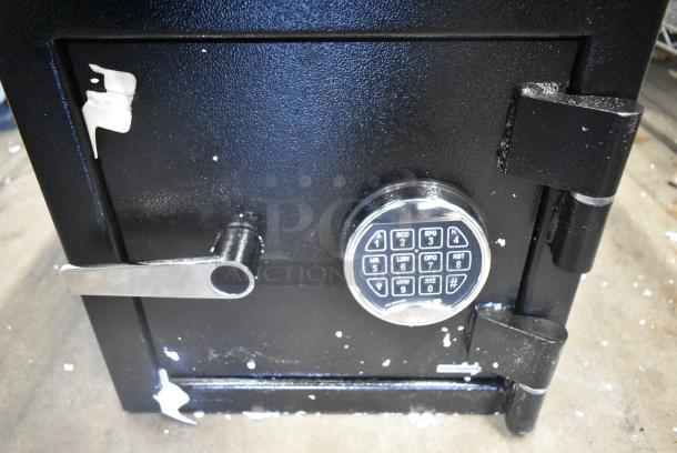BRAND NEW SCRATCH AND DENT! 911DS202 360 Office Furniture 14" x 14" x 20" Black Steel Depository Safe with Electronic Keypad Lock - Image 4 of 8