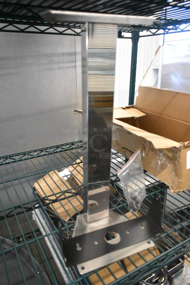 BRAND NEW SCRATCH AND DENT! AvaWeigh 334BSTOWER 16" Stainless Steel Tower for 30 / 70 / 150 lb. Receiving Scales - Image 2 of 6