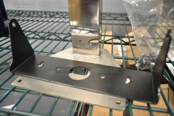 BRAND NEW SCRATCH AND DENT! AvaWeigh 334BSTOWER 16" Stainless Steel Tower for 30 / 70 / 150 lb. Receiving Scales - Image 5 of 6