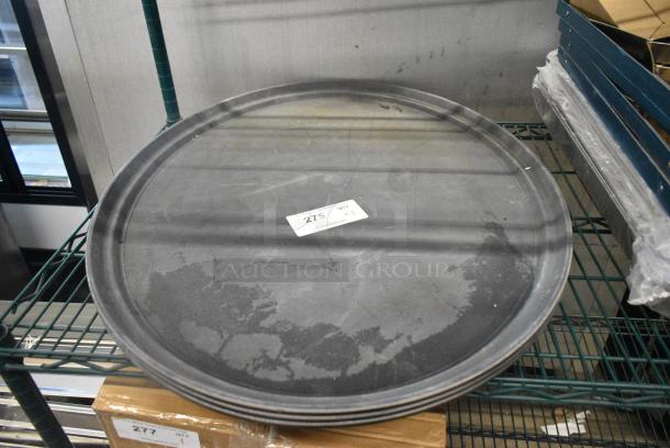 3 Black Oval Serving Trays. 3 Times Your Bid! - Image 1 of 3
