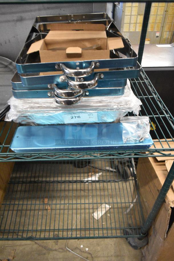 16 BRAND NEW SCRATCH AND DENT! Items Including Metal Chafing Dish Frames and Drop Ins. 16 Times Your Bid! - Image 1 of 5