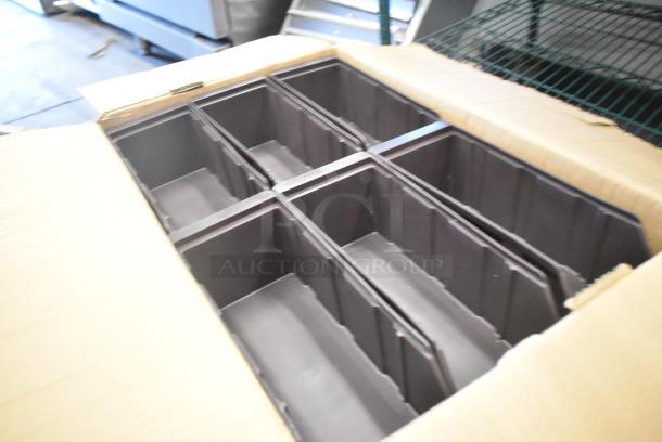 BRAND NEW SCRATCH AND DENT! Choice 176CDBBR12 Brown Self-Serve Organizer Bin - 12 1/4" X 5" - Image 2 of 4