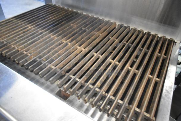 Radiance Stainless Steel Commercial Natural Gas Powered Charbroiler Grill w/ Oven, Over Shelf and Back splash. - Image 3 of 6