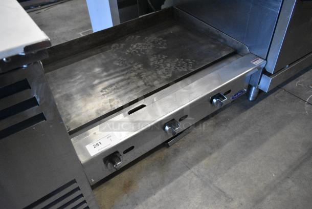 CookRite ATMG-36 Stainless Steel Commercial Countertop Natural Gas Powered Flat Top Griddle. 90,000 BTU. - Image 2 of 5