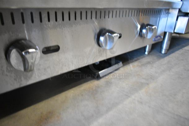 CookRite ATMG-36 Stainless Steel Commercial Countertop Natural Gas Powered Flat Top Griddle. 90,000 BTU. - Image 3 of 5
