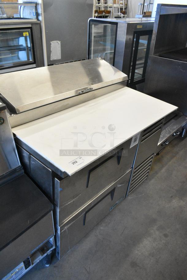 BRAND NEW SCRATCH AND DENT! 2024 True TPP-AT-44D-2-HC Stainless Steel Commercial Pizza Prep Table. 115 Volts, 1 Phase. - Image 1 of 6