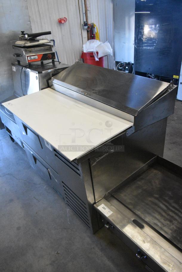 BRAND NEW SCRATCH AND DENT! 2024 True TPP-AT-44D-2-HC Stainless Steel Commercial Pizza Prep Table. 115 Volts, 1 Phase. - Image 2 of 6