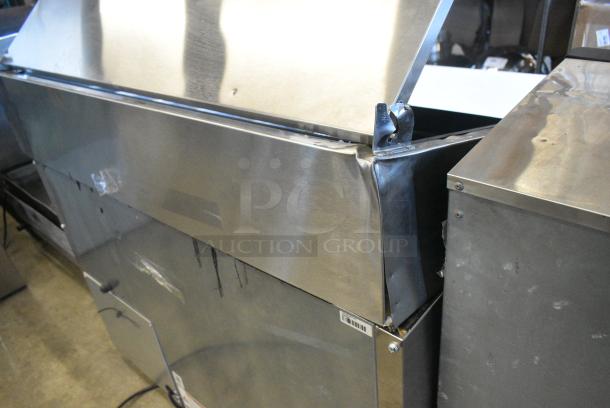 BRAND NEW SCRATCH AND DENT! 2024 True TPP-AT-44D-2-HC Stainless Steel Commercial Pizza Prep Table. 115 Volts, 1 Phase. - Image 5 of 6