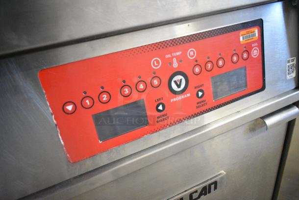 Vulcan EMTR85C Stainless Steel Commercial Floor Style Natural Gas Powered Deep Fat Fryer. 90,000 BTU. - Image 4 of 6