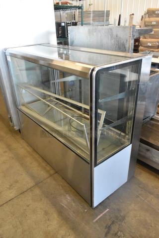 Cooltech CUST-60HBS Stainless Steel Commercial Floor Style Deli Display Case Merchandiser. 115 Volts, 1 Phase.