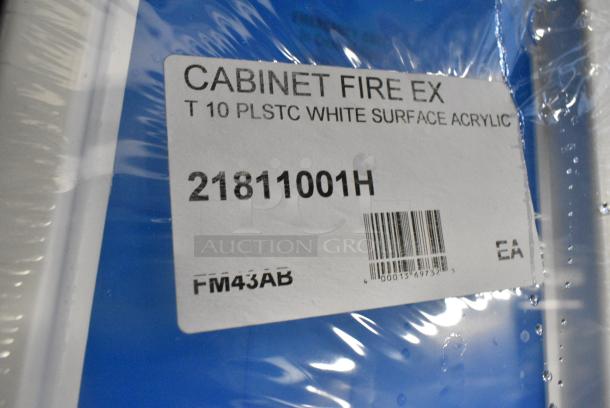 3 BRAND NEW SCRATCH AND DENT! 21811001H Cato 11001-H Chief White Surface-Mounted Fire Extinguisher Cabinet with Hammer Attachment for 10 lb. Fire Extinguishers. 3 Times Your Bid! - Image 3 of 4