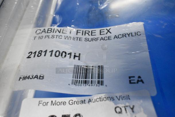 2 BRAND NEW SCRATCH AND DENT! 21811001H Cato 11001-H Chief White Surface-Mounted Fire Extinguisher Cabinet with Hammer Attachment for 10 lb. Fire Extinguishers. 2 Times Your Bid! - Image 3 of 3