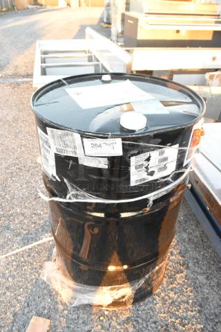 Black Metal Barrel.