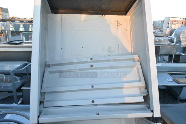 Poly Tan 2 Door Cabinet. - Image 3 of 5