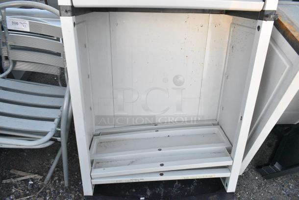 Poly Tan 2 Door Cabinet. - Image 4 of 5