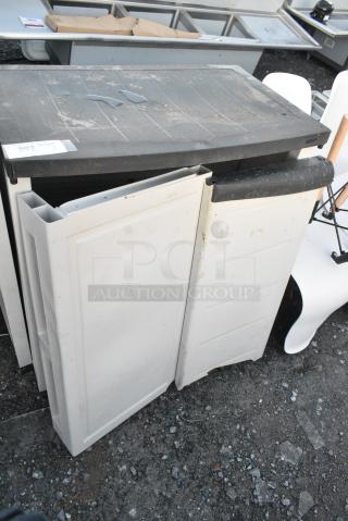 Poly Tan 2 Door Cabinet.