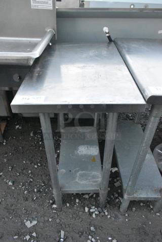 Stainless Steel Table w/ Metal Under Shelf.