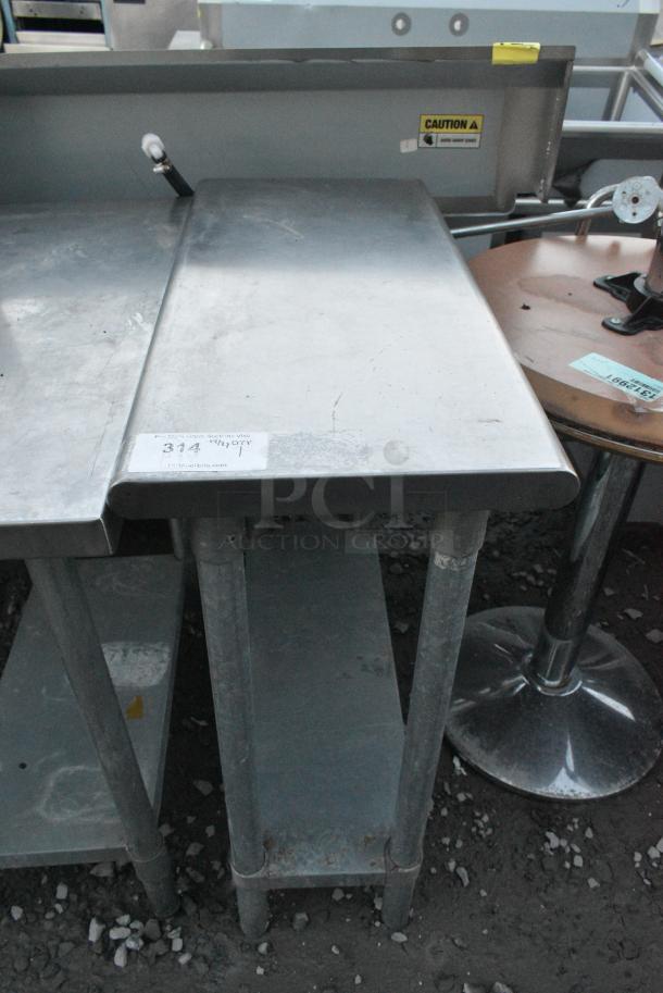Stainless Steel Table w/ Metal Under Shelf. - Image 1 of 3