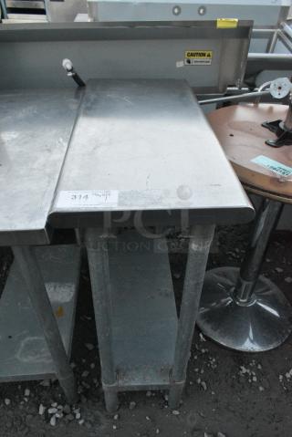 Stainless Steel Table w/ Metal Under Shelf.