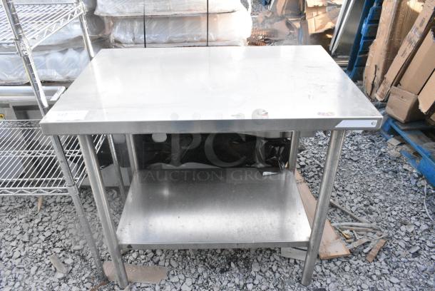 Stainless Steel Table w/ Under Shelf. - Image 1 of 3
