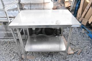 Stainless Steel Table w/ Under Shelf.